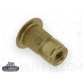 Avk Rivet Nut, #6-32 Thread Size, 0.390 in Flange Dia., .470 in L, Steel BTI-ALS4T-632-130/B